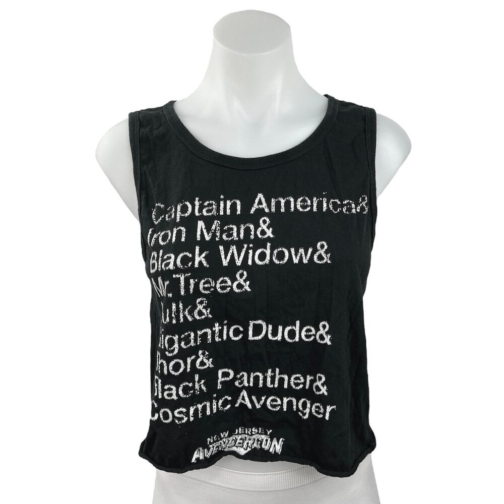 Disney Marvel Avengers Superhero Black Thor Avengercon Graphic Tank Top Size S